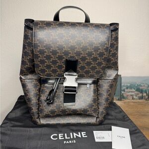 Celine Monogram Brown and Black Backpack